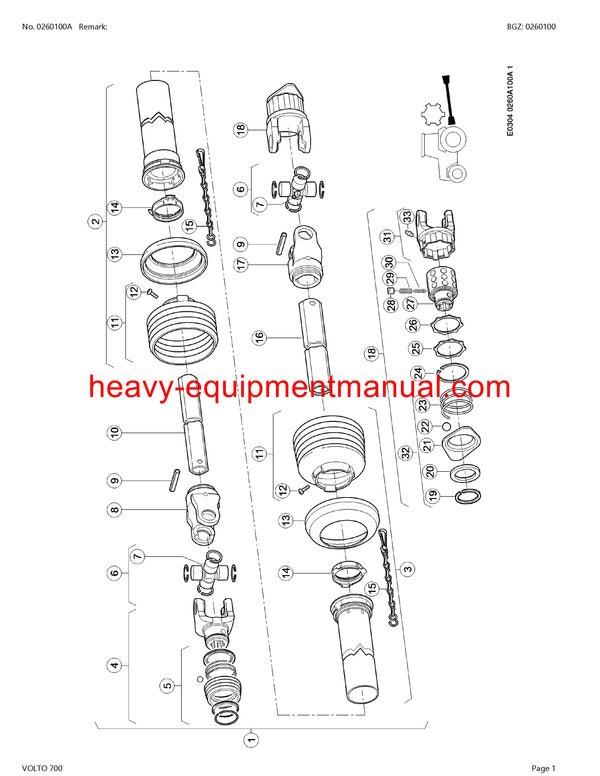 PDF Claas 700 Volto Tedder Parts Manual Download
