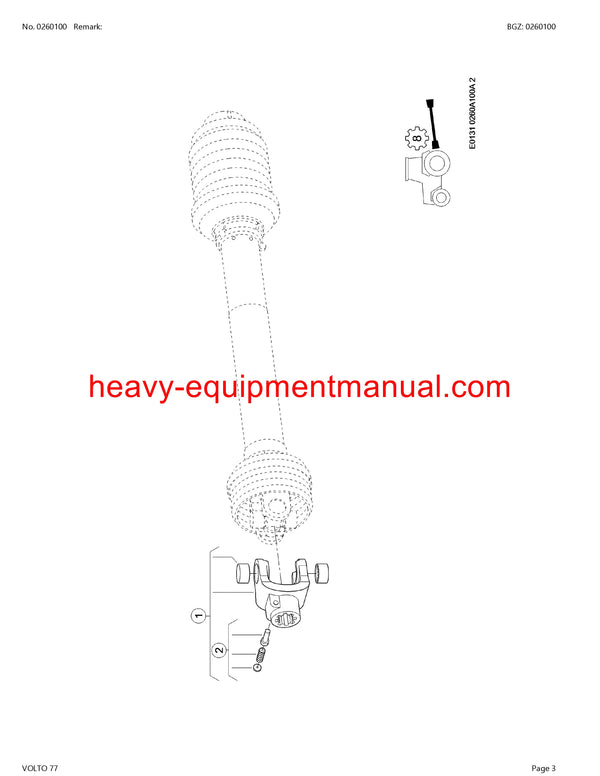 PDF Claas 77 Volto Tedder Parts Manual