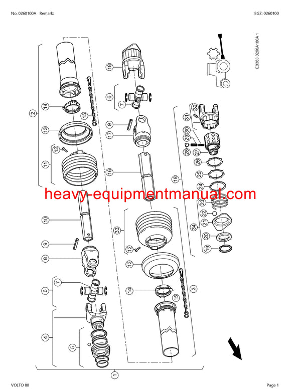 PDF Claas 80 Volto Tedder Parts Manual Download