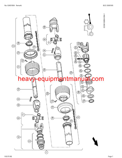 Download Claas Volto 80 Tedder Parts Catalog Manual PDF 23101854-23109999