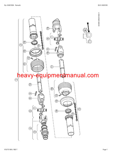 CLAAS VOLTO 900 900T TEDDER PARTS CATALOG MANUAL