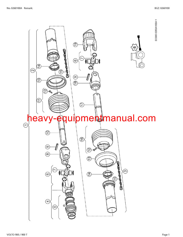 CLAAS VOLTO 900 900T TEDDER PARTS CATALOG MANUAL