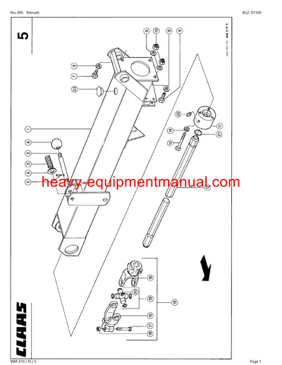 PDF Claas WM 210 N S Mower Parts Manual Download