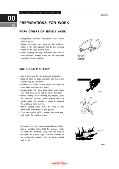 Clark CMP 15-20 D S L (SM-710) Forklift Service Repair Manual - PDF Download