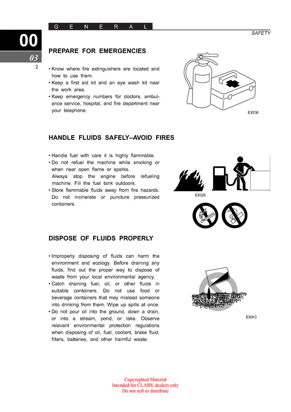 Clark CMP 20-30 D L G SF 20-30 D L G (SM-711) Forklift Service Repair Manual - PDF Download
