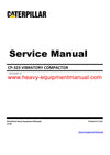 Download Caterpillar CP-323 VIBRATORY COMPACTOR Service Repair Manual 6JD