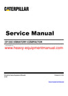 Download Caterpillar CP-533 VIBRATORY COMPACTOR Service Repair Manual 5AL