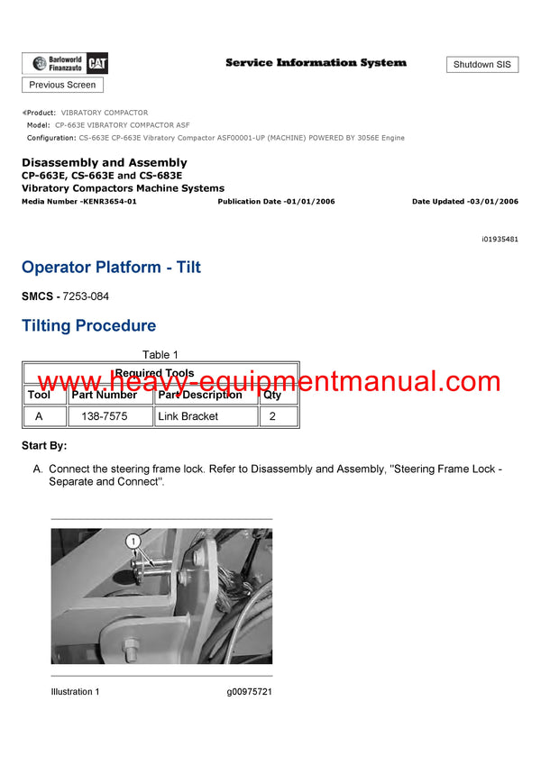 DOWNLOAD CATERPILLAR CP-663E VIBRATORY COMPACTOR OPERATION AND MAINTENANCE MANUAL ASF