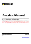 Download Caterpillar CP-74 VIBRATORY COMPACTOR Service Repair Manual P8F