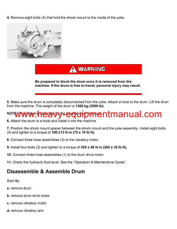 DOWNLOAD CATERPILLAR CS-323 VIBRATORY COMPACTOR SERVICE REPAIR MANUAL 1TM