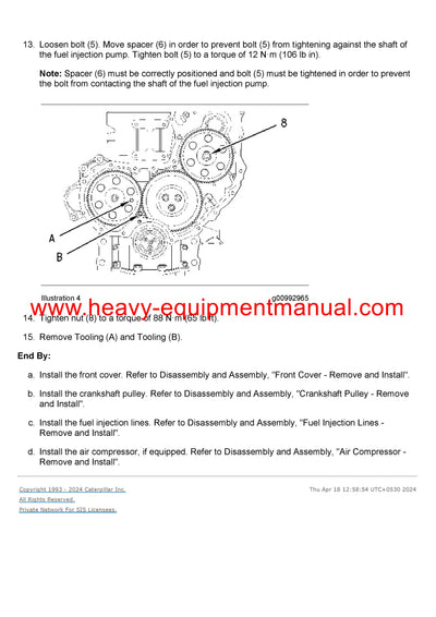 Download Caterpillar CS-533E VIBRATORY COMPACTOR Service Repair Manual TBE