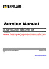 DOWNLOAD CATERPILLAR CS-76B VIBRATORY COMPACTOR SERVICE REPAIR MANUAL CB7