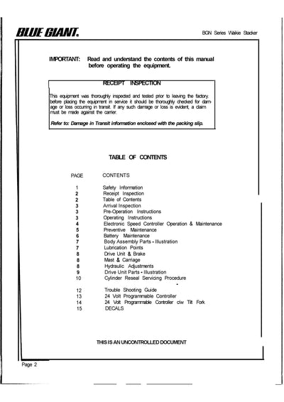 Clark CS 15 20 (SPM-630) Forklift Service and Parts Manual - PDF Download