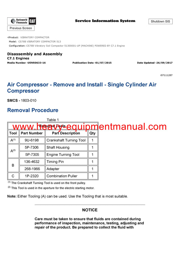 DOWNLOAD CATERPILLAR CS78B VIBRATORY COMPACTOR SERVICE REPAIR MANUAL 513