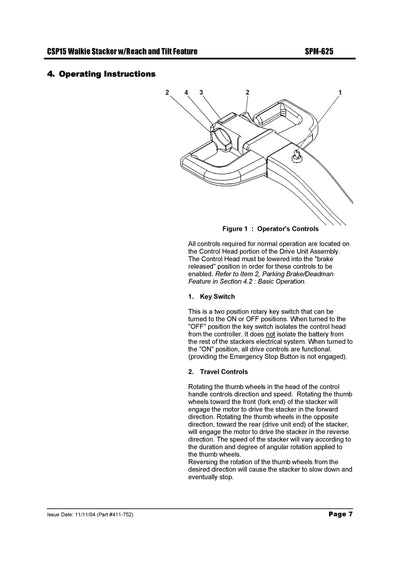 Clark CSP 15 (SPM-625A) Forklift Service and Parts Manual - PDF Download