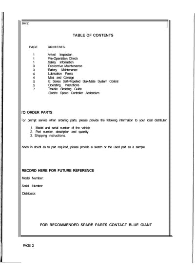 Clark CSP 15 (SPM-625) Forklift Service and Parts Manual - PDF Download