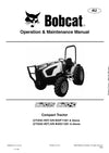 Bobcat CT2035 CT2040 Compact Tractor Operation And Maintenance Manual - PDF Download