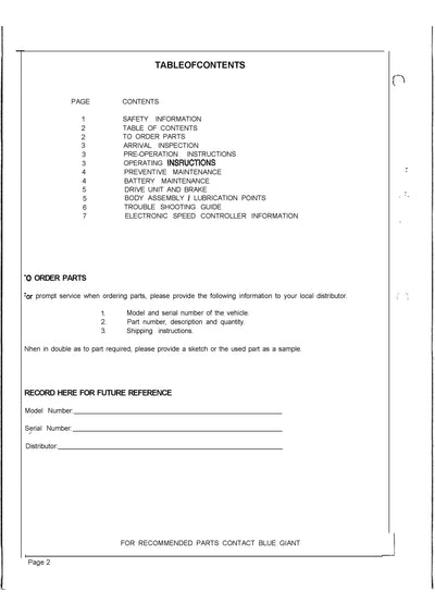 Clark CTR (SPM-640) Forklift Service and Parts Manual - PDF Download