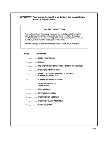 Clark CTT 3 (SPM-642) Forklift Service and Parts Manual - PDF Download