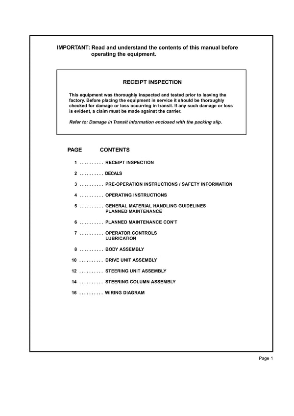 Clark CTT 3 (SPM-642) Forklift Service and Parts Manual - PDF Download
