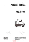 Clark CTX 40 70 (SM-849) Forklift Service Repair Manual - PDF Download
