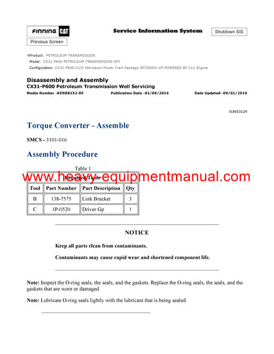 DOWNLOAD CATERPILLAR CX31-P600 PETROLEUM TRANSMISSION SERVICE REPAIR MANUAL GFY