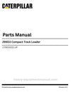 Caterpillar 299D3 Compact Track Loader Parts Manual (CY900001-UP) PDF Download