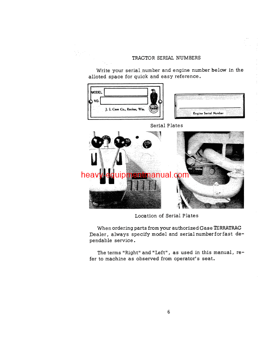 Download Case 1000C Crawler Serial Number 7101201 - 7103000 Operator Manual (9-222)
