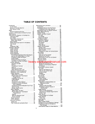 Download Case 1150C Crawler Operator Manual (9-6451)
