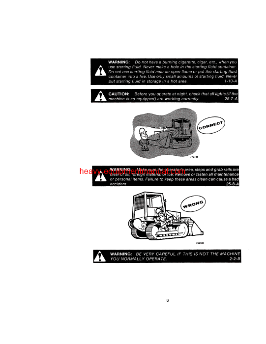 Download Case 1150C Crawler Operator Manual (9-6451)