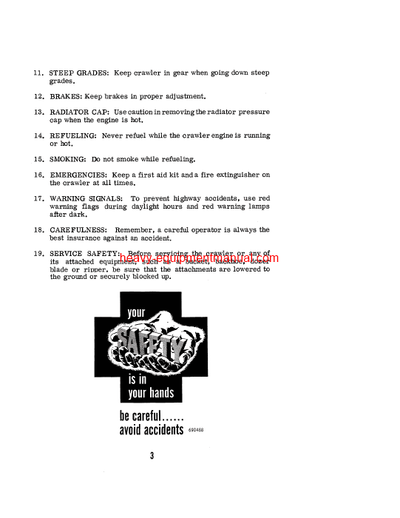 Download Case 1150 Crawler Ser # 7110300 and after Operator Manual (9-2512)