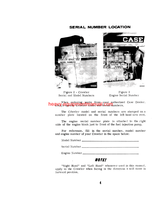 Download Case 1150 Crawler Serial Number 7106801 to 7108999 Operator Manual (9-1733)