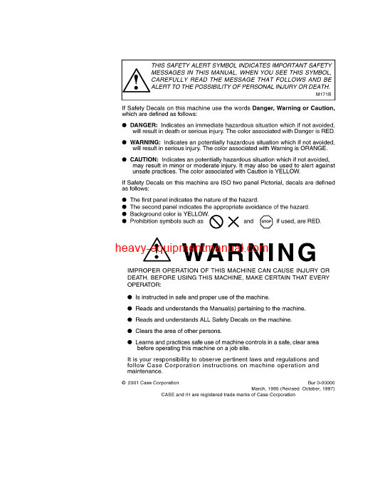 Download Case 1150 Crawler ser # 7109000 to 7110299 Operator Manual (9-2082)