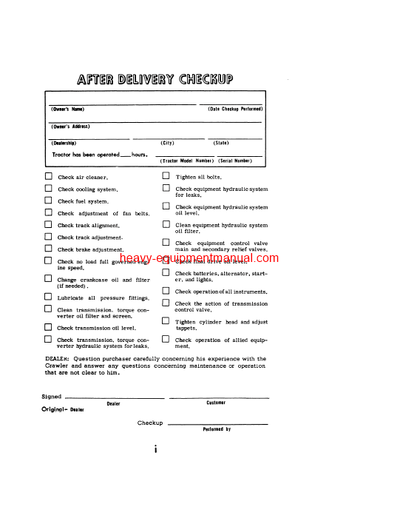 Download Case 1150 Crawler ser # 7109000 to 7110299 Operator Manual (9-2082)