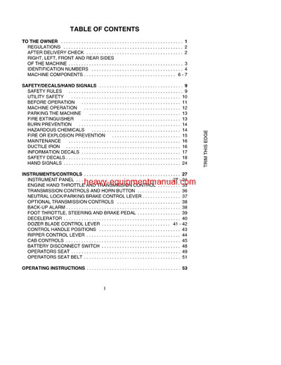 Download Case 1150H Crawler Operator Manual (6-20971)