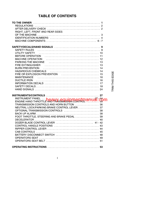 Download Case 1150H Crawler Operator Manual (6-20971)