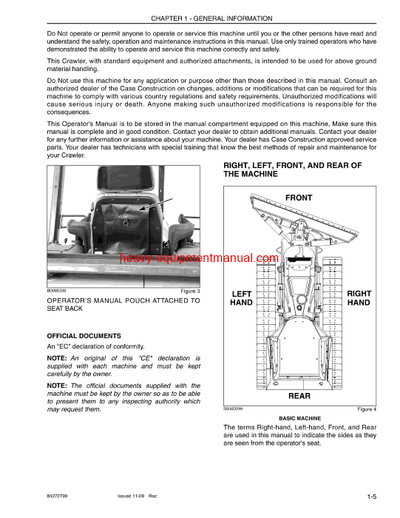 Download Case 1150K Tier 3 Crawler Dozer Operator Manual (84272799)