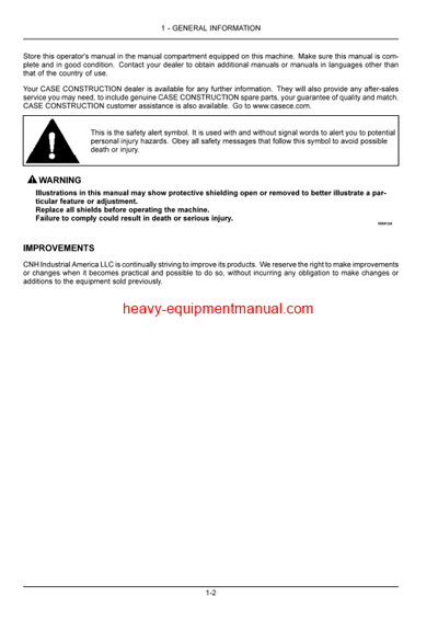 Download Case 1150M Tier 4 crawler dozer Operator Manual (47713449)