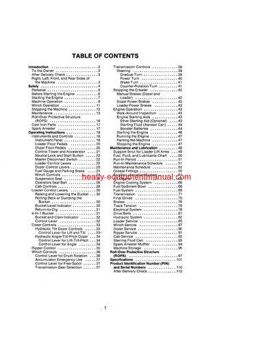 Download Case 1150d 1155d Crawler Operator Manual (9-8710)