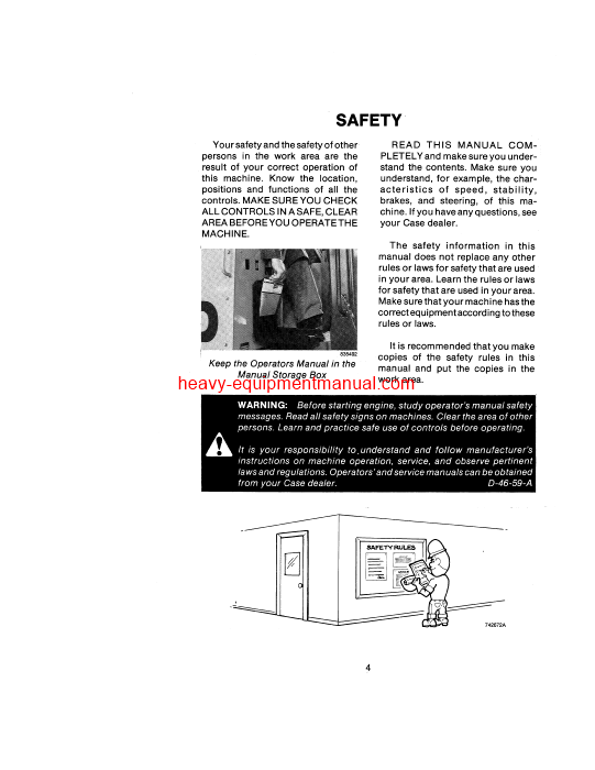 Download Case 1150d 1155d Crawler Operator Manual (9-8710)