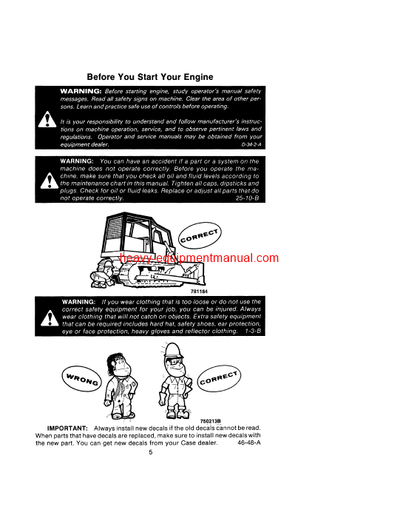 Download Case 1450B,1455B Crawlers PIN 8383001 and After Operator Manual (9-11200)