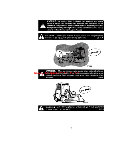 Download Case 1450B,1455B Crawlers PIN 8383001 and After Operator Manual (9-11200)