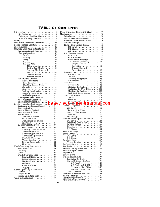 Download Case 1450 Loader Crawler Operator Manual (9-4492)