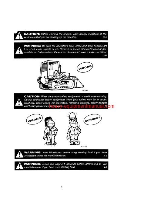 Download Case 1450 Loader Crawler Operator Manual (9-4492)