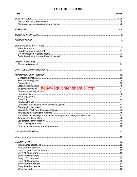 Download Case 1650K Crawler Dozer Tier 2 Engine Operator Manual (6-38100GB)