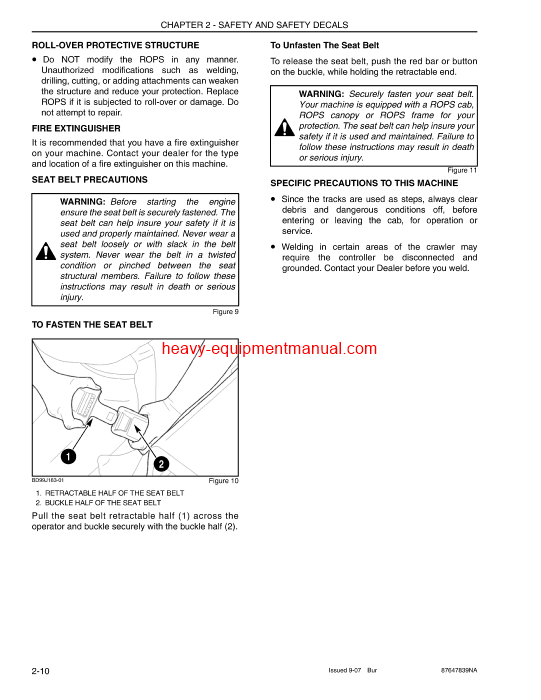 Download Case 1650L Crawler Dozer Operator Manual (87647839)