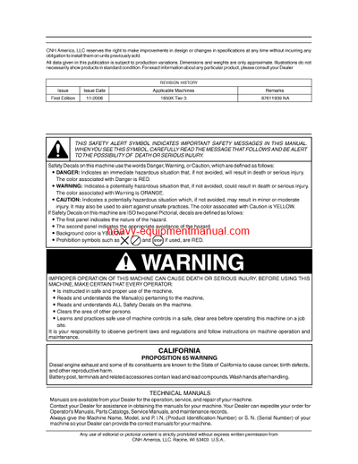 Download Case 1850K Tier 3 Crawler Dozer Operator Manual (87611939NA)