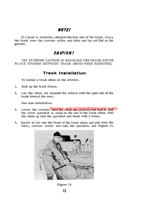 Download Case 310G Crawler Supplement Operator Manual (9-99871)