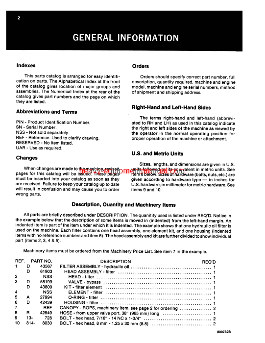 Download Case 350B Crawler Parts Catalog Manual (A1386)