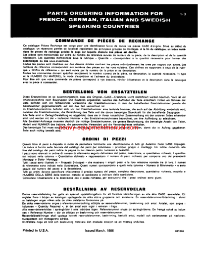 Download Case 350B Crawler Parts Catalog Manual (A1386)